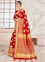 Sumptuous Art Banarasi Silk Traditional Designer Saree