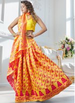 Sumptuous Cotton Silk Yellow Fancy Traditional Saree