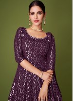 Sumptuous Georgette Embroidered Trendy Salwar Kameez