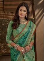 Superlative Silk Green Trendy Saree