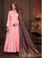 Surpassing Plain Pink Salwar Suit 