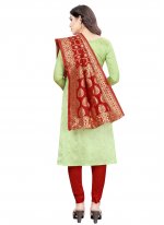 Surpassing Tafeta Silk Festival Churidar Salwar Suit