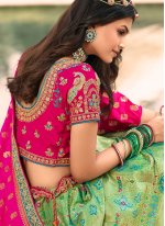 Swanky Banarasi Silk Wedding Bollywood Lehenga Choli