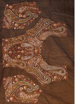 Swanky Embroidered Vichitra Silk Classic Saree