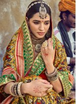 Swanky Patola Silk  Handwork Multi Colour Traditional Designer Saree