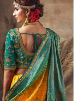 Tantalizing Fancy Fabric Yellow Designer Traditional Saree