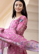 Tempting Pink Readymade Salwar Suit