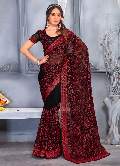 Thrilling Georgette Contemporary Style Saree