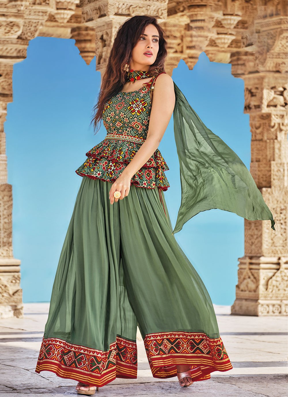 Palazzo Pants Stylish Churidar Suit Diva Couture Traditional