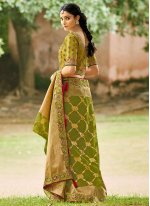 Tissue Green Traditional Designer Saree