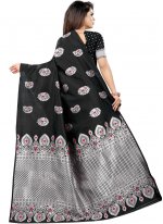 Transcendent Art Silk Black Weaving Designer Traditional Saree