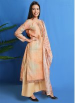 Trendy Salwar Suit Digital Print Silk in Multi Colour