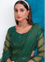 Trendy Saree Border Silk in Green