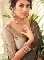 Trendy Saree Zari Silk in Brown