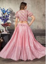 Trendy Sequins Pink Readymade Lehenga Choli