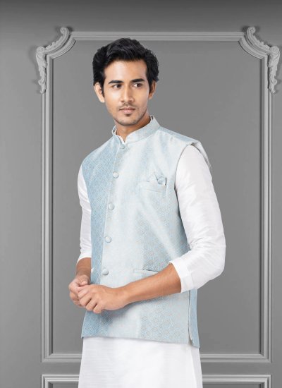 
                            Turquoise Color Nehru Jackets