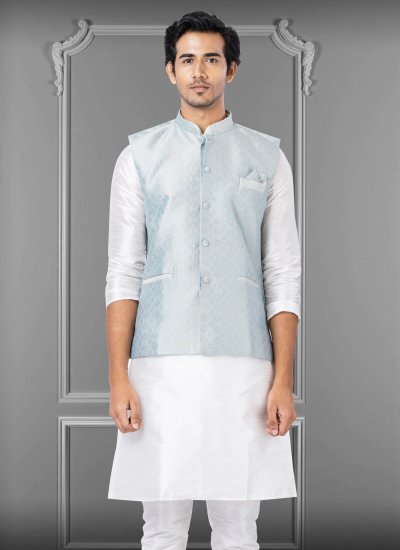 Turquoise Color Nehru Jackets