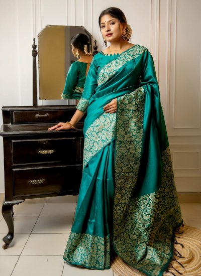 Unique Border Handloom silk Contemporary Saree