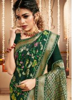 Versatile Green Weaving Designer Traditional Saree