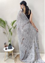 Versatile Zari Grey Traditional Saree