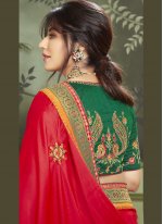 Vibrant Patch Border Chitrangada Singh Fancy Fabric Designer Traditional Saree