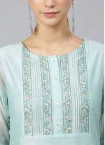 Vivid Embroidered Poly Silk Trendy Salwar Kameez