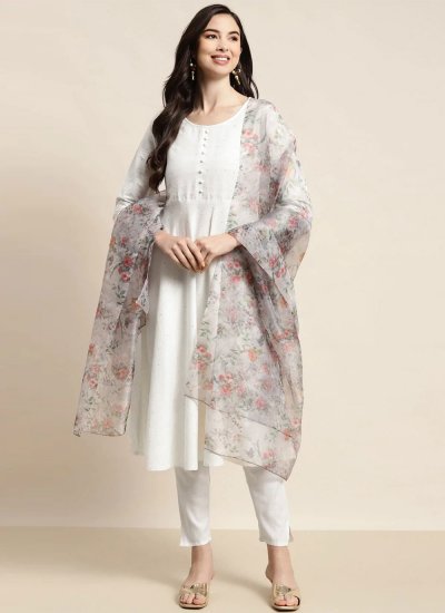 Vivid Floral Print Sangeet Readymade Salwar Suit
