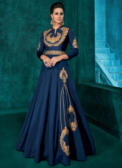 Voguish Embroidered Trendy Gown