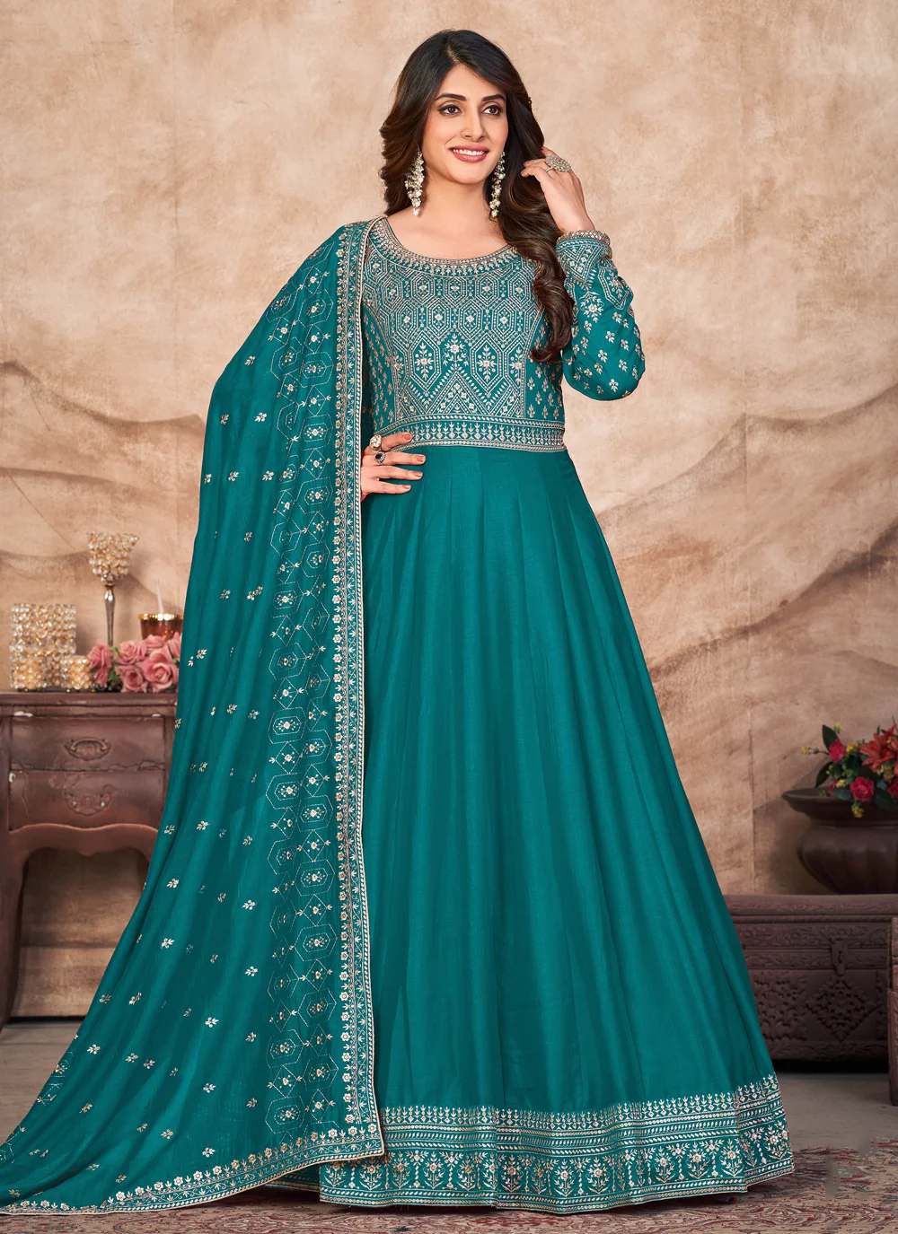 Anarkali dress shop for engagement