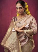 Weaving Art Silk Designer Traditional Saree in Multi Colour