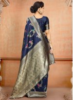 Weaving Poly Silk Designer Traditional Saree in Blue
