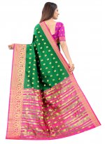 Whimsical Weaving Art Silk Traditional Designer Saree