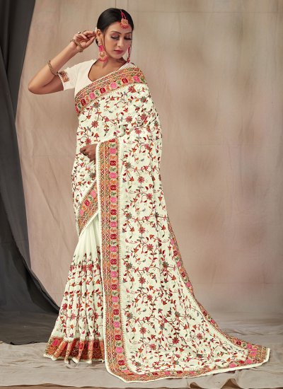 Shop Off White Wedding Sarees for Women Online from India's Luxury Designers  2024