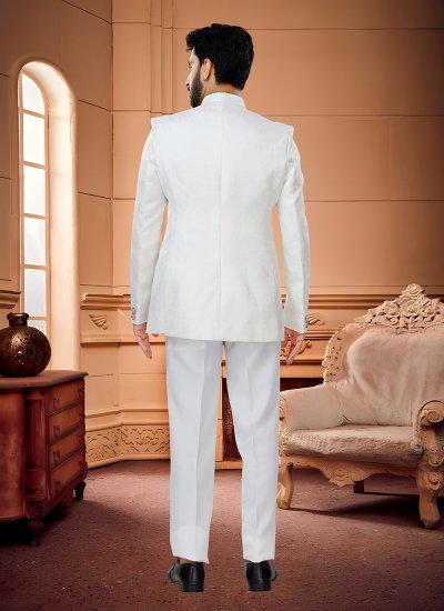 White Color Jodhpuri Suit