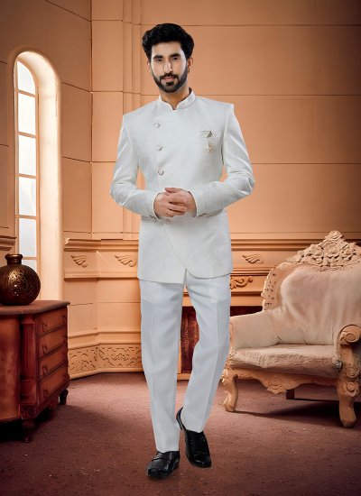 White Color Jodhpuri Suit