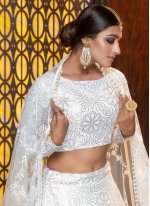 White Cotton Trendy Designer Lehenga Choli