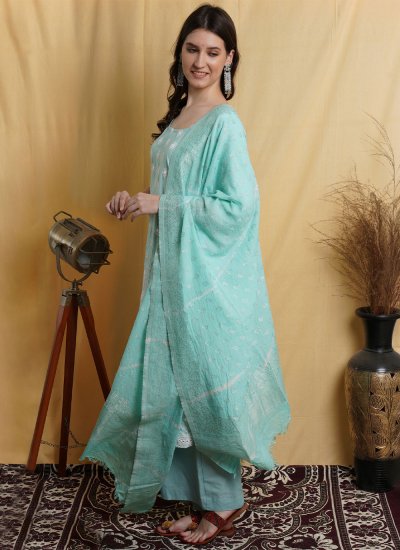 Winsome Cotton Embroidered Straight Salwar Suit