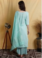 Winsome Cotton Embroidered Straight Salwar Suit