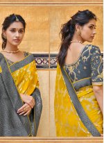 Yellow Art Silk Weaving Designer Traditional Saree