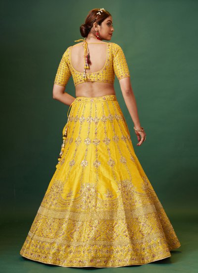 Yellow Bridal Designer Lehenga Choli