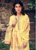 Yellow Color Designer Pakistani Suit