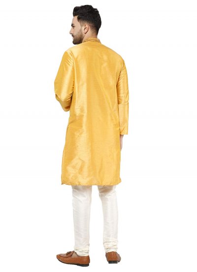 
                            Yellow Color Kurta Pyjama