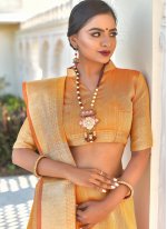 Yellow Color Traditional Saree