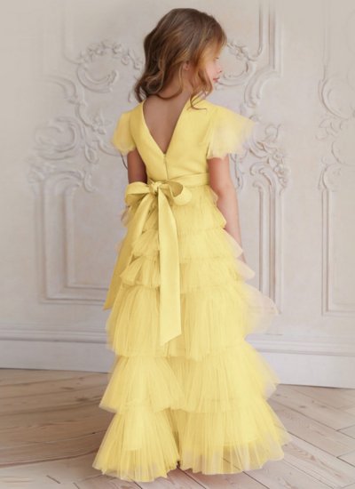 Yellow Fancy Festival Designer Gown