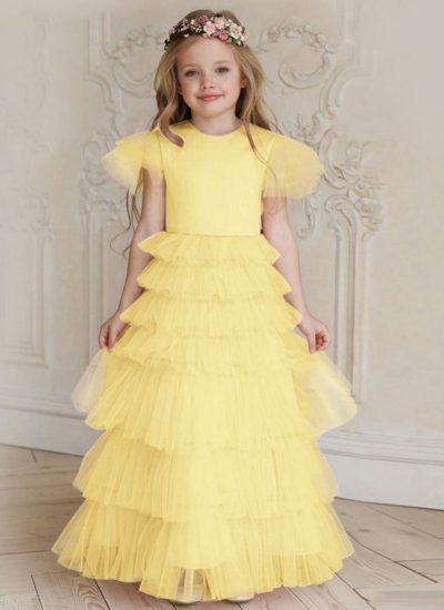 Yellow Fancy Festival Designer Gown
