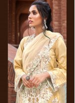 Yellow Net Designer Pakistani Salwar Suit