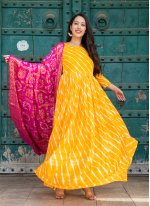 Yellow Silk Festival Readymade Suit