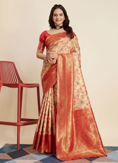Absorbing Kanjivaram Silk Trendy Saree