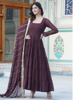 Aesthetic Faux Georgette Trendy Gown