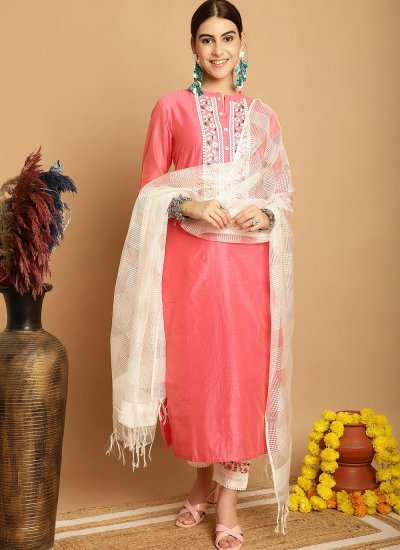 Aesthetic Pink Ceremonial Trendy Salwar Suit